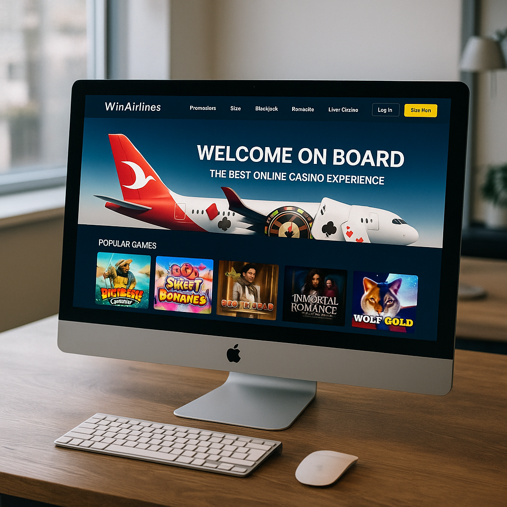 WinAirlines - Desktop Casino Interface - Clean Design